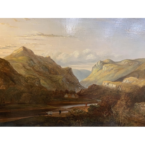53 - A LARGE GILT FRAMED OIL ON CANVAS BY HENRY G DUGUID 'GLENME' - SOLD AS LOT 108 AT SOTHEBYS ON 14.09.... 