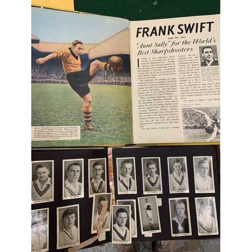 81 - ALBUM OF WIZARD FOOTBALLERS & CRICKETERS CARDS, QTY PHOTOCARDS Of FOOTBALL, CRICKET & HORSE RACING &... 