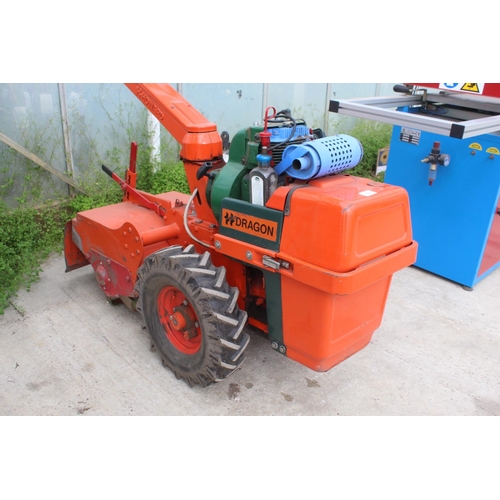 123 - HOWARD DRAGON ROTOVATOR FROM A SMALL NURSERY DISPERSAL SALE NO VAT