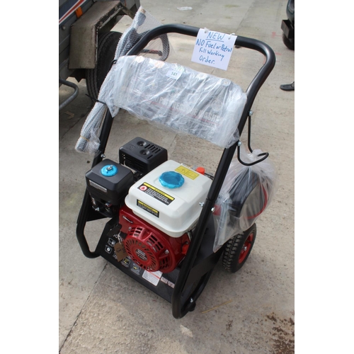 141 - NEW KILRUSH 3000 PSI 6 1/2 HP PETROL PRESSURE WASHER  NO VAT