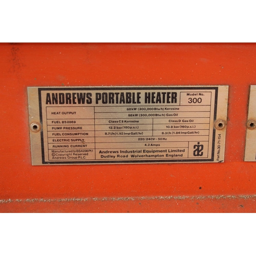 148 - ANDREWS SPACE HEATER NO VAT