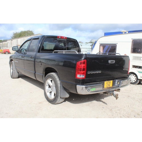 172 - LEFT HAND DRIVE DODGE RAM 1500 4.708  PETROL/GAS CONVERTION AT51CPX 13000 KM (85000 MILES APPROX) MO... 