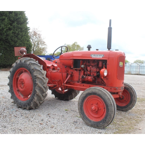 185 - A NUFFIELD UNIVERSAL THREE TRACTOR IN GOOD ORDER RECENT REBUILD, 4 NEW TYRES, RE-CON STARTER, DYNAMO... 