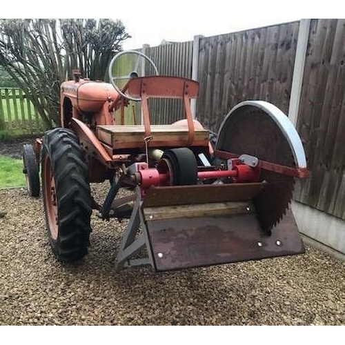 187 - ALLIS CHALMERS B TRACTOR & SAW BENCH APPROX 1947/8 ORIGINAL LOG BOOK & HAND BOOK STARTED LAST WEEK B... 