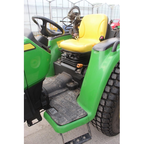 189 - JOHN DEERE 3038E COMPACT TRACTOR 2021 617 HOURS APPROX ONE OWNER FROM NEW USER MANUAL FULL TER CERTI... 