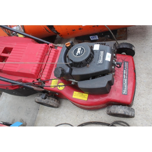 20 - MOUNTFIELD PETROL MOWER  NO  VAT