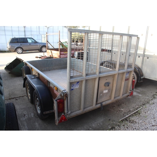 219 - IFOR WILLIAMS TWIN AXLE PLANT TRAILER + VAT