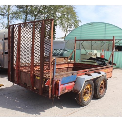 221 - A 10' X 6' PLANT TRAILER FOR SPARES OR REPAIRS NO VAT