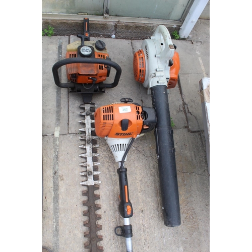 362 - STIHL BLOWER & COMBI HEDGE STRIMMER  NO VAT