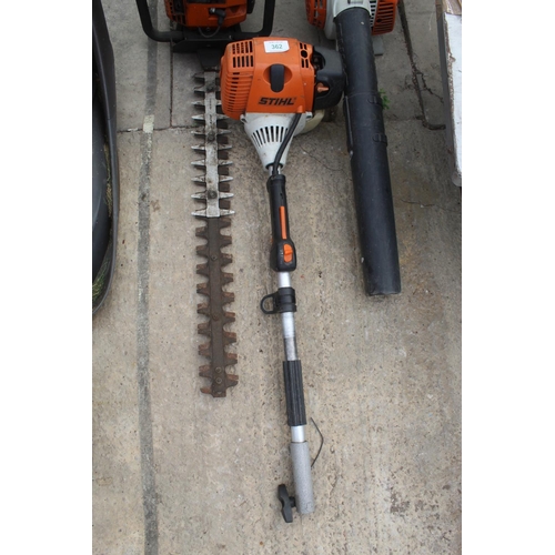 362 - STIHL BLOWER & COMBI HEDGE STRIMMER  NO VAT