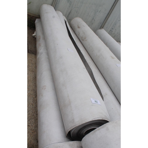 62 - 3 ROLLS OF  BREATHABLE FELT 1½ MTRS NO VAT