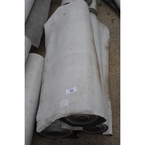 68 - 3 ROLLS OF 1M BREATHABLE FELT  NO VAT