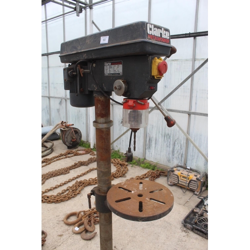 93 - A CLARKE PILLAR DRILL  NO  VAT