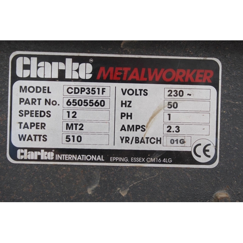 93 - A CLARKE PILLAR DRILL  NO  VAT