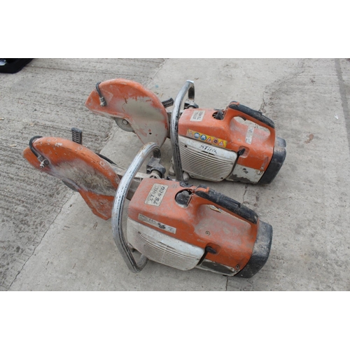 98 - 2 STIHL TS 400 STONECUTTERS  NO  VAT