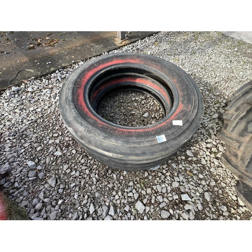 1274 - A PAIR OF FRONT TRACTOR TYRES   + VAT