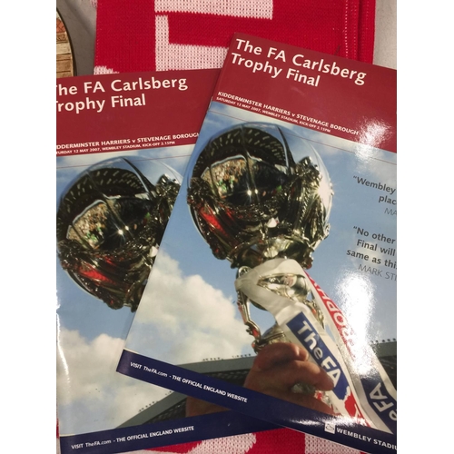 1196A - FA CARLSBERG TROPHY FINAL 2007 PROGRAMMES AND SCARF