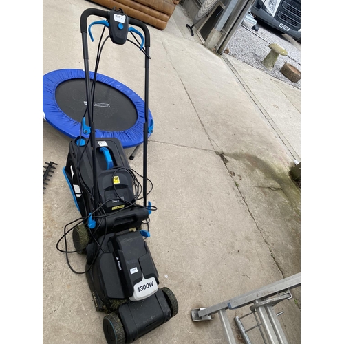 1994 - A MACALLISTER 1300W ELECTRIC LAWN MOWER WITH GRASS BOX