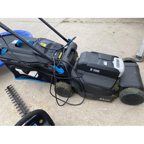 1994 - A MACALLISTER 1300W ELECTRIC LAWN MOWER WITH GRASS BOX