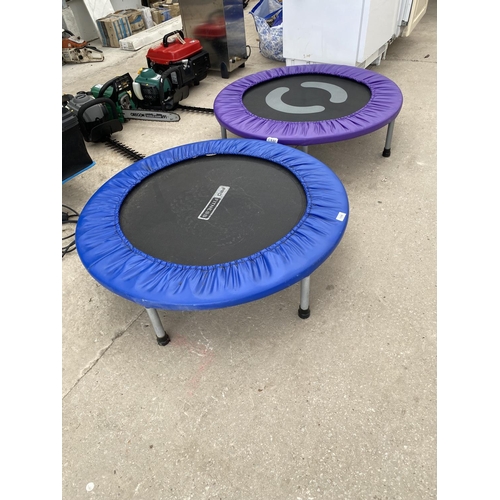 1996 - TWO EXERCISE TRAMPOLINES TO INCLUDE A PRO FITNESS