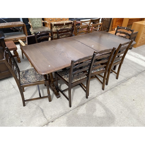 2951 - A PRIORY EXTENDING DINING TABLE, 78X37