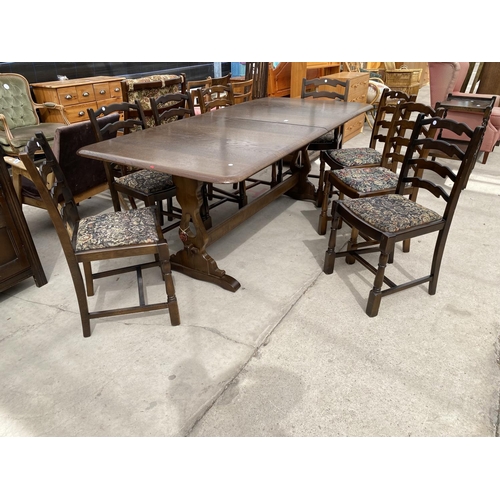 2951 - A PRIORY EXTENDING DINING TABLE, 78X37