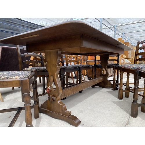 2951 - A PRIORY EXTENDING DINING TABLE, 78X37