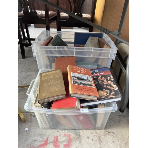 1871A - A LARGE ASSORTMENT OF VINTAGE BOOKS