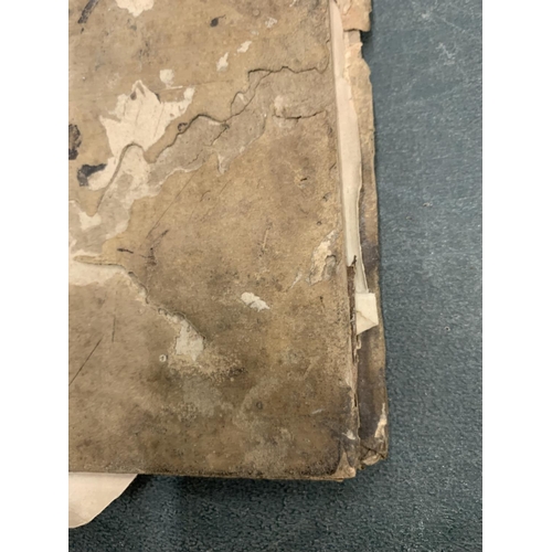 238 - AN ANTIQUE SHIPPING LEDGER DATED 1756 IN THE NAME OF EDWARD COWPE? (CAN'T QUITE DECIPHER HIS LAST NA... 