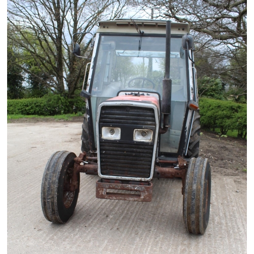 123 - A MASSEY FERGUSON 350 2WD TRACTOR UNREGISTERED B08184,  6407 HOURS  + VAT