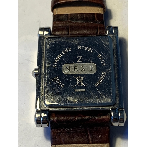 590 - A NEXT WRISTWATCH SEEN WORKING BUT NO WARRANTY