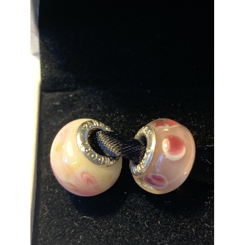 592 - TWO PANDORA CHARMS IN A PRESENTATION BOX