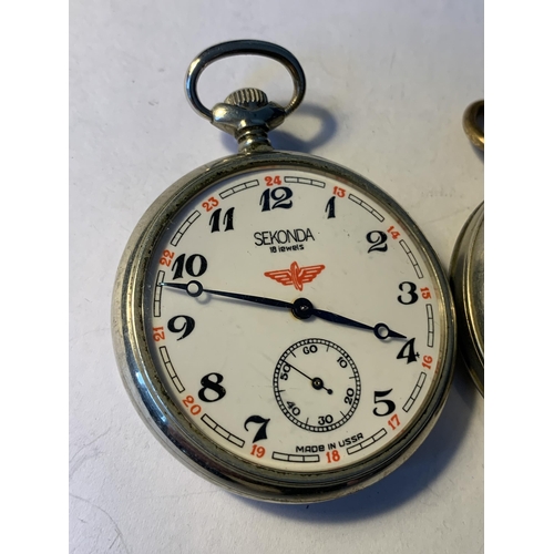 593 - TWO POCKET WATCHES