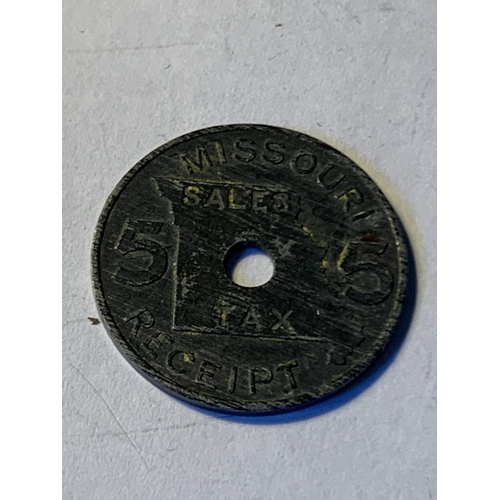 609 - A MISSOURI TAX SALES TOKEN