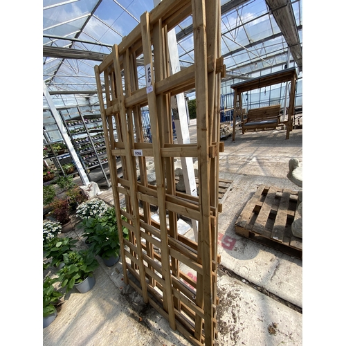 205 - FOUR TRELLIS PANELS 6' X 3' NO VAT