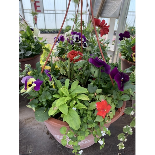 262 - FOUR HANGING BASKETS + VAT