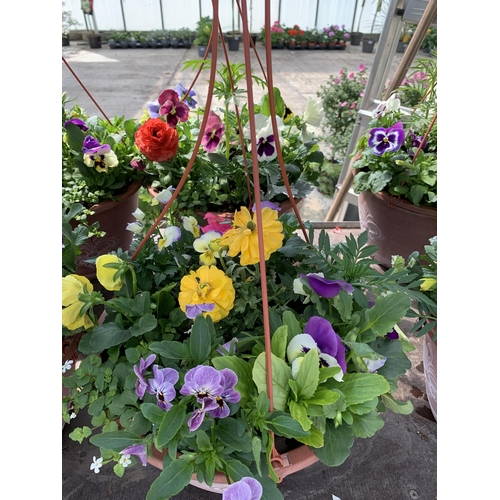 263 - FOUR HANGING BASKETS + VAT