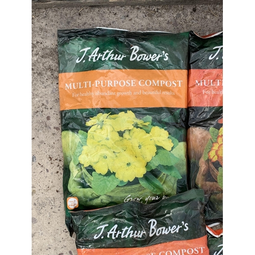 305 - TEN 2L BAGS OF  J ARTHUR BOWERS MULTI PURPOSE COMPOST NO VAT