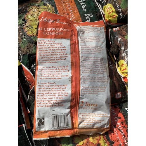 305 - TEN 2L BAGS OF  J ARTHUR BOWERS MULTI PURPOSE COMPOST NO VAT