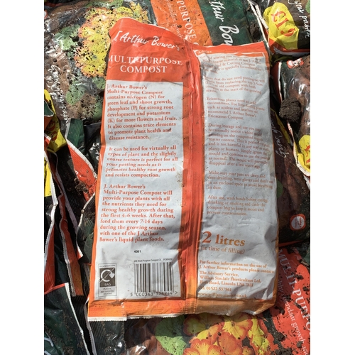 306 - TEN 2L BAGS OF  J ARTHUR BOWERS MULTI PURPOSE COMPOST NO VAT