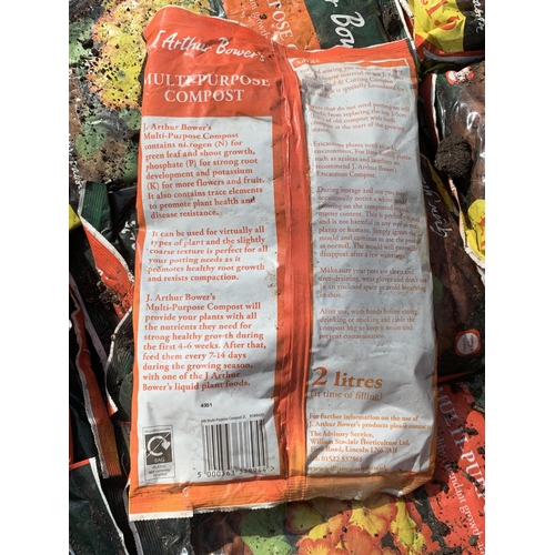 307 - TEN 2L BAGS OF  J ARTHUR BOWERS MULTI PURPOSE COMPOST NO VAT