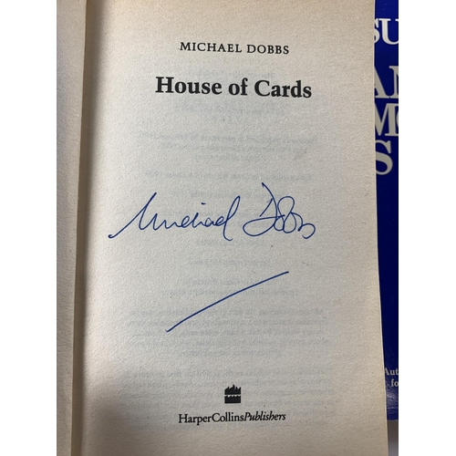 44 - * TEN BOOKS ON POLITICS, DETECTIVES, ISRAEL, MANY WITH SIGNED DEDICATIONS TO JAMES ANDERTON FROM THE... 