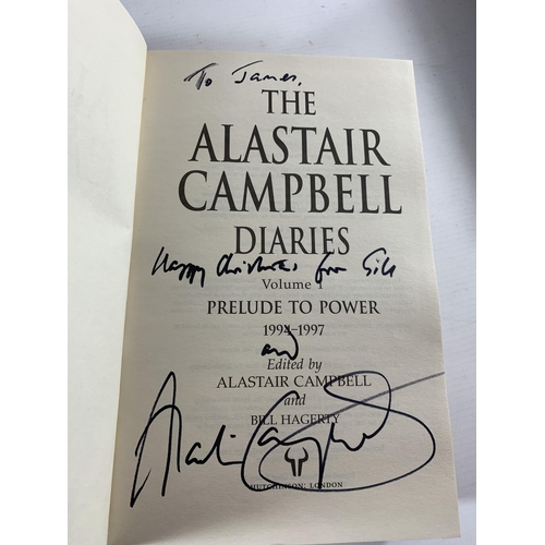 44 - * TEN BOOKS ON POLITICS, DETECTIVES, ISRAEL, MANY WITH SIGNED DEDICATIONS TO JAMES ANDERTON FROM THE... 