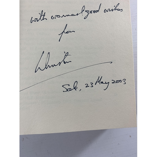 44 - * TEN BOOKS ON POLITICS, DETECTIVES, ISRAEL, MANY WITH SIGNED DEDICATIONS TO JAMES ANDERTON FROM THE... 