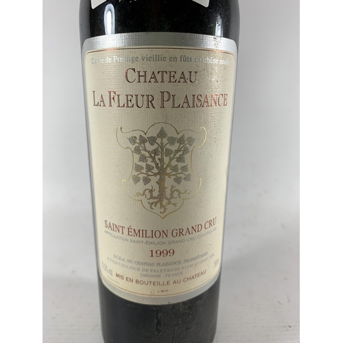 305 - 1 X 75CL BOTTLE - CHATEAU LA FLEUR PLAISANCE SAINT EMILION 1999 GRAND CRU