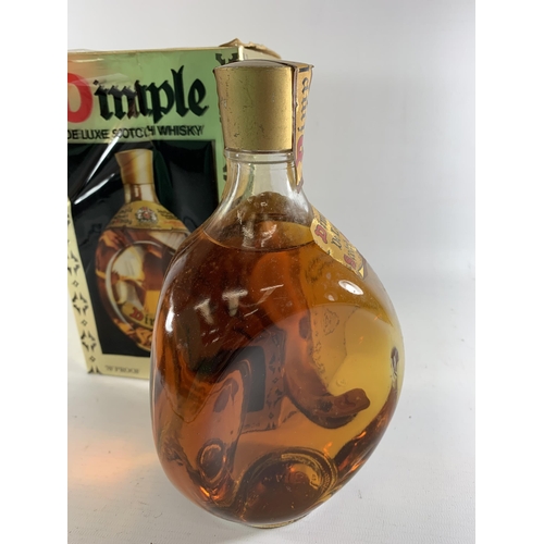 359 - 1 X BOXED BOTTLE - 70 PROOF 26 2/3 FL OZ DIMPLE WHISKY