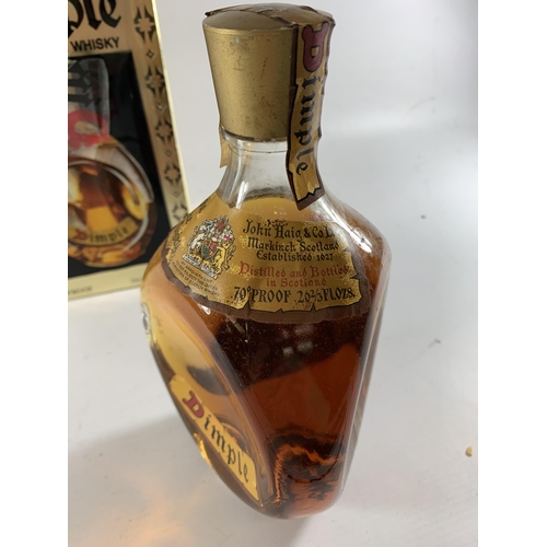 359 - 1 X BOXED BOTTLE - 70 PROOF 26 2/3 FL OZ DIMPLE WHISKY