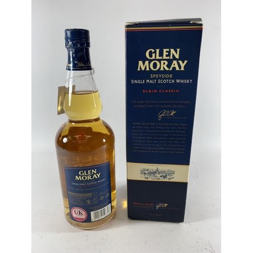 377 - 1 X BOXED 70CL BOTTLE - GLEN MORAY ELGIN CLASSIC SPEYSIDE SINGLE MALT SCOTCH WHISKY