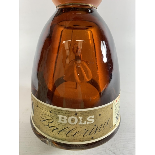 383 - 1 X BOXED BOTTLE - BOLS MUSICAL BALLERINA GOLD LIQUEUR