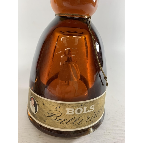 383 - 1 X BOXED BOTTLE - BOLS MUSICAL BALLERINA GOLD LIQUEUR